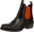 Fly London MEME030FLY Chelsea Boot voor dames Java-Zwart-Rood - Zwart