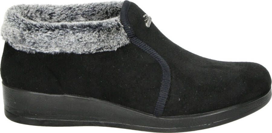 Fly Flot pantoffels zwart grijs