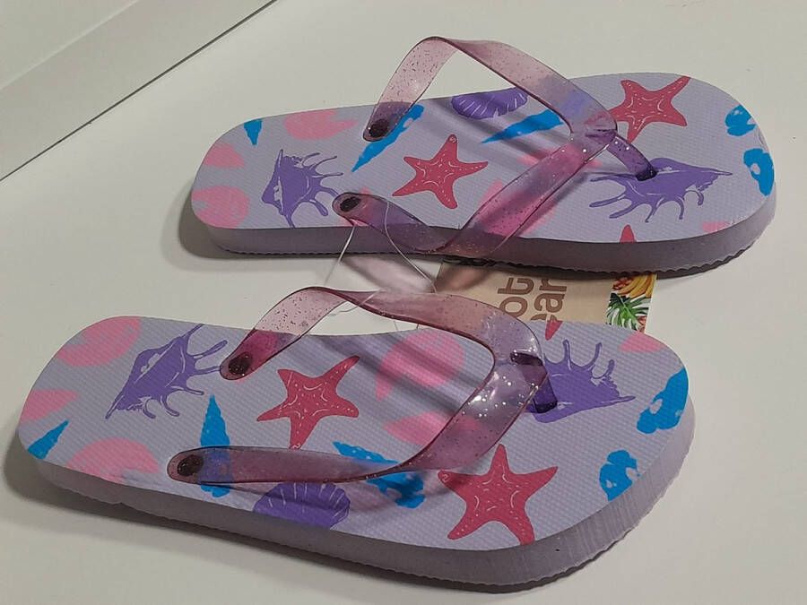 Foot Wear Kinder teenslippers badslippers meisjes print