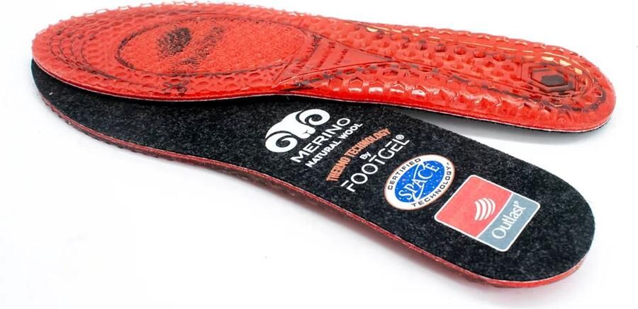 Footgel Wk?adki Ski Extreme Cold z we?n? merynosow? czarne