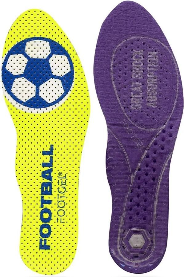 Footgel Voetbalinlegzool Geel