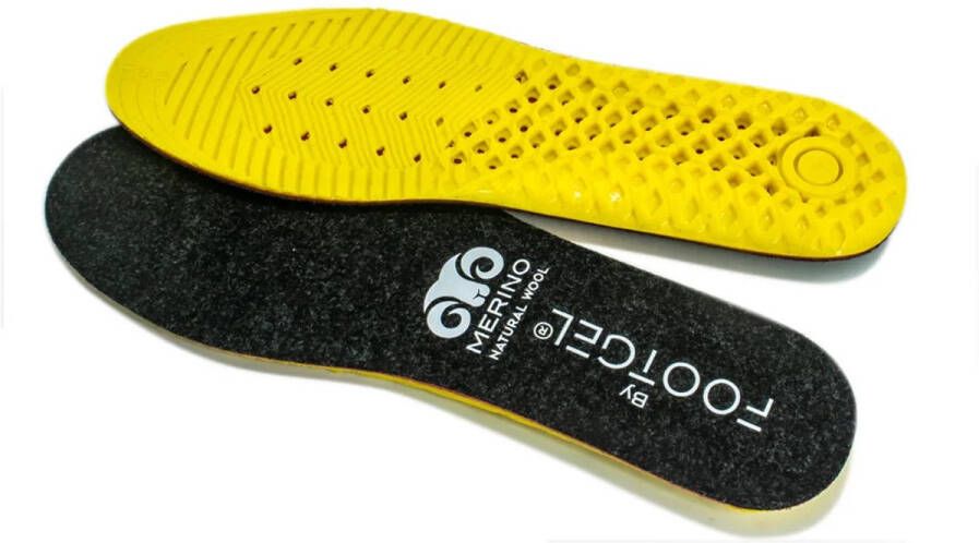 Footgel inlegzolen Outdoor Extreme Cold met Merino wol Zwart
