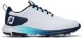 Footjoy Heren Golfschoenen Tour Rival Wit Navy Blauw - Wit