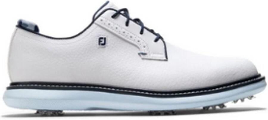 Footjoy Heren Golfschoenen Traditions Wit Sky Blue