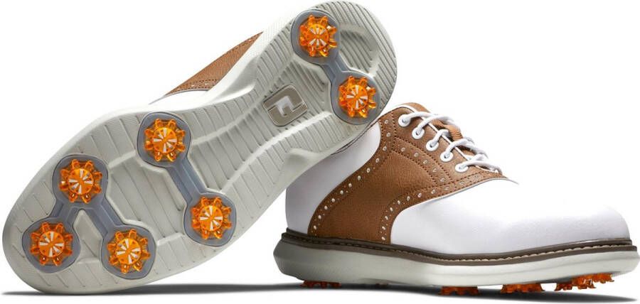 Footjoy Heren Golfschoenen Traditins Wh Kha Gr