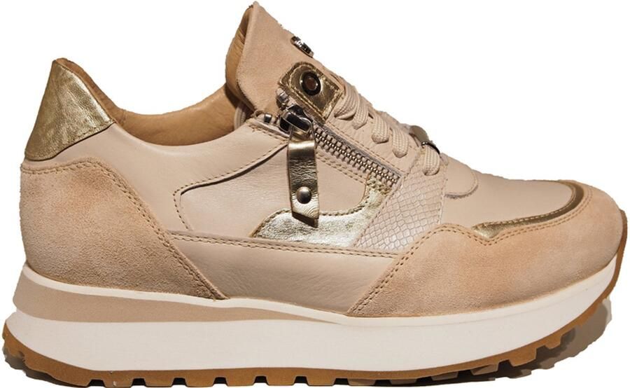Footnotes dames sneakers Elke Beige
