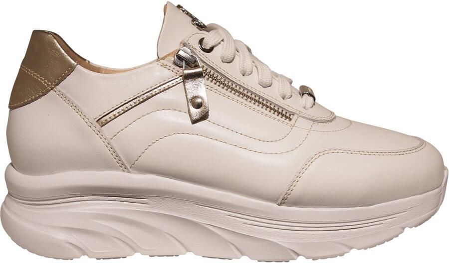 Footnotes witte leren dames sneakers Pien