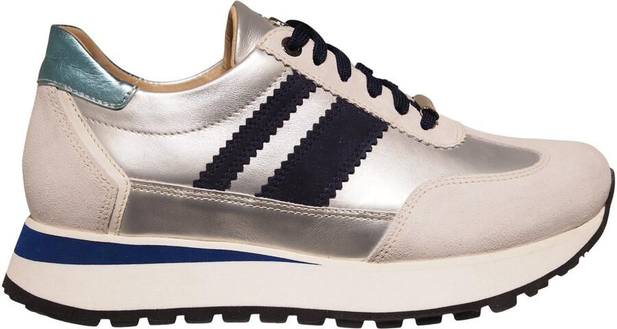 Footnotes zilveren dames sneakers Erica