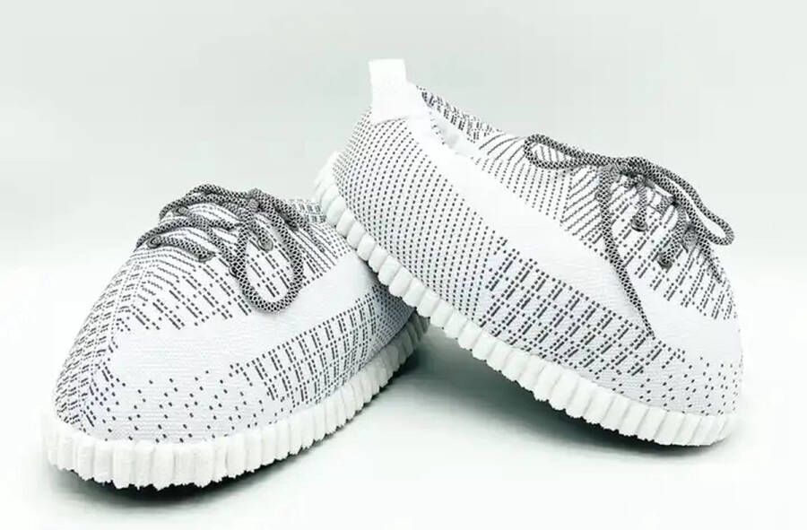 Footzy YZY Reflect white Sneaker sloffen nike stijl One size fits all Pantoffels yeezy stijl