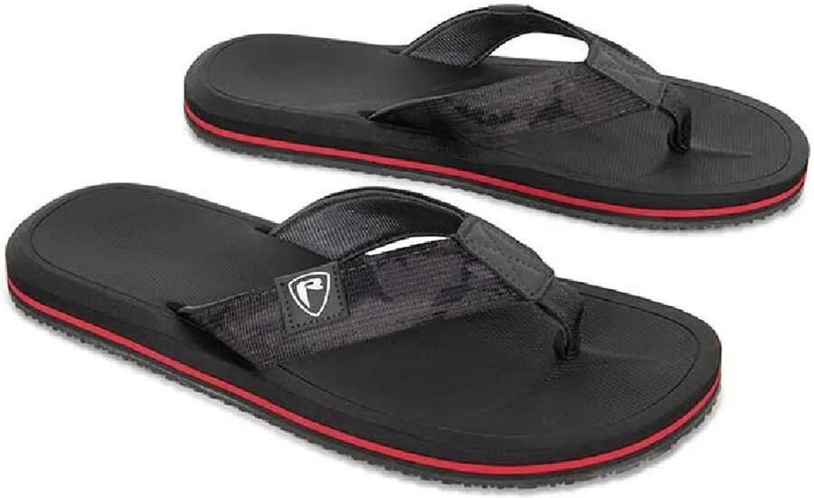 Fox Rage Logo Slippers Zwart Man