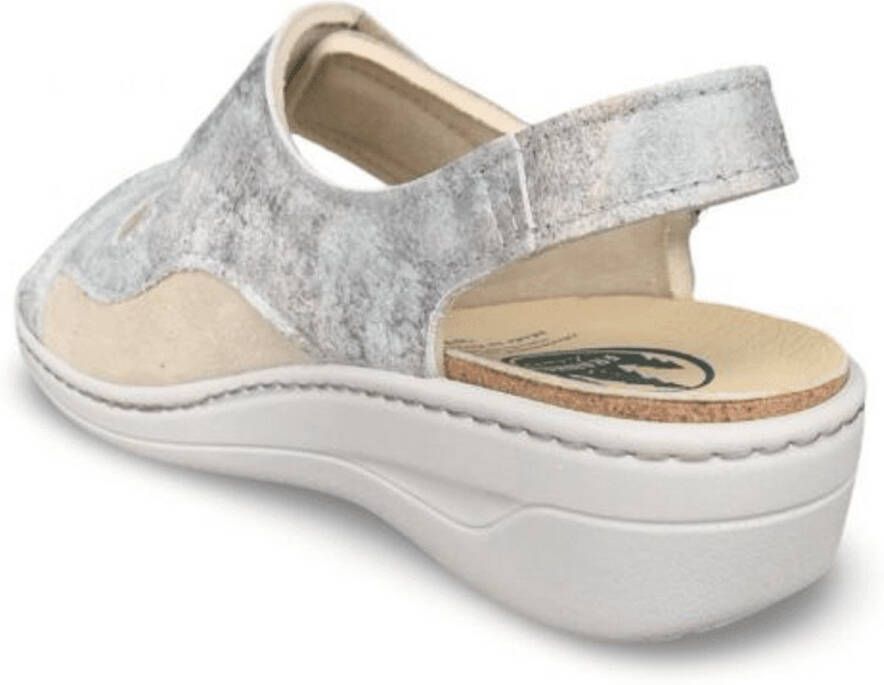 FRANKEN SCHUHE Dames Ortho Sandaal Grijs GRAU