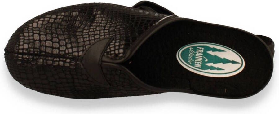 FRANKEN SCHUHE Dames Pantoffel Zwart