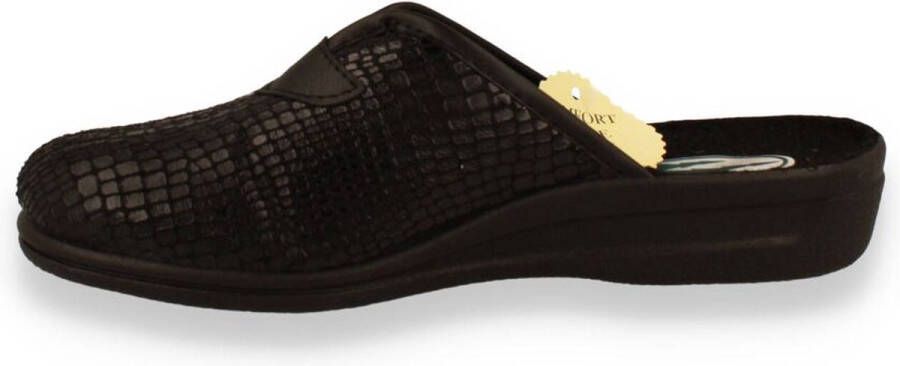 FRANKEN SCHUHE Dames Pantoffel Zwart - Foto 2