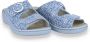 FRANKEN SCHUHE Dames Slipper Ortho Mosaik BLAUW - Thumbnail 2