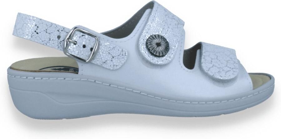 FRANKEN SCHUHE Dames Slipper Bianco Wit