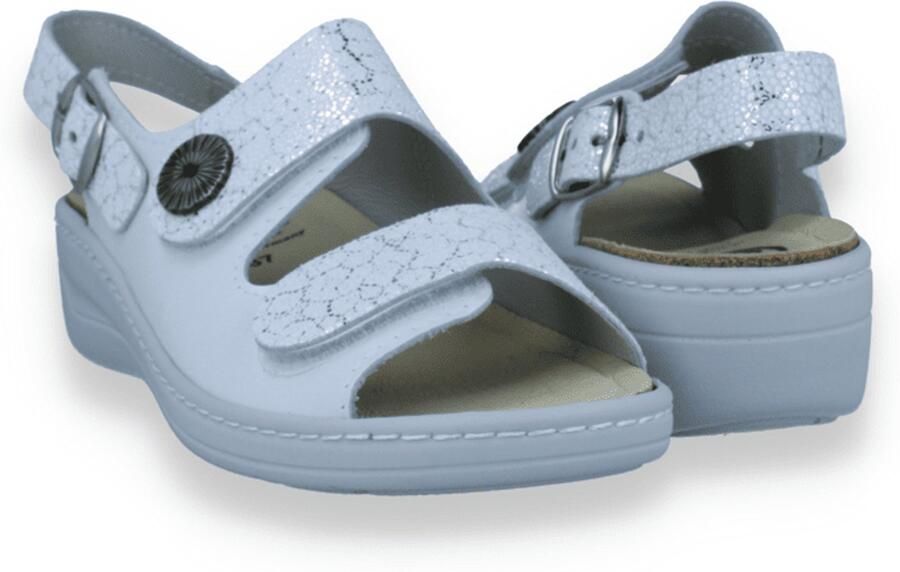 FRANKEN SCHUHE Dames Slipper Bianco Wit