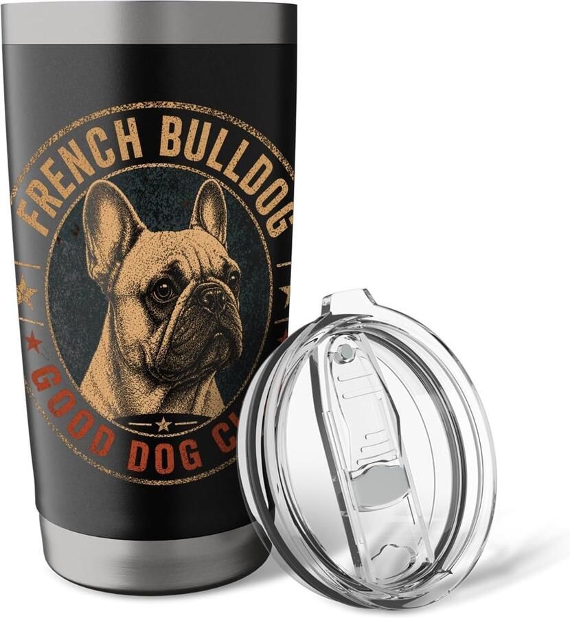 Franse Bulldog Thermosbeker