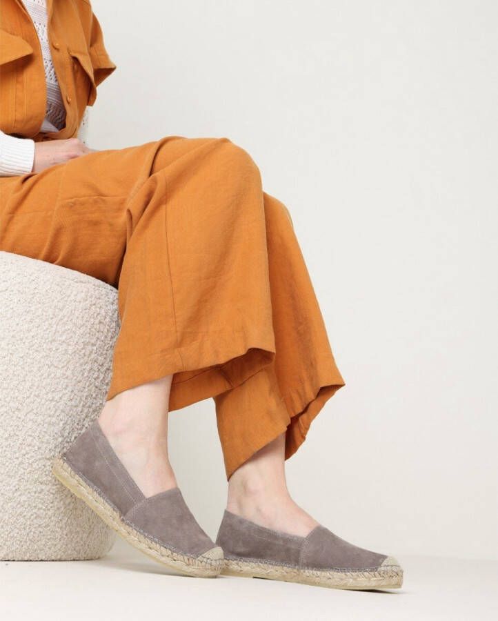 FRED DE LA BRETONIERE Espadrilles Dames 152010228 Maat: 36 Materiaal: Suède Kleur: Taupe - Foto 3