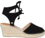 FRED DE LA BRETONIERE Espadrilles Dames 153010202 Maat: 38 Materiaal: Suède Kleur: Zwart - Thumbnail 2