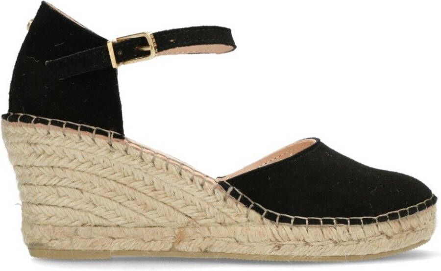 Fred de la Bretoniere 153010213 Espadrilles Met Sleehak Dames Zwart - Foto 2