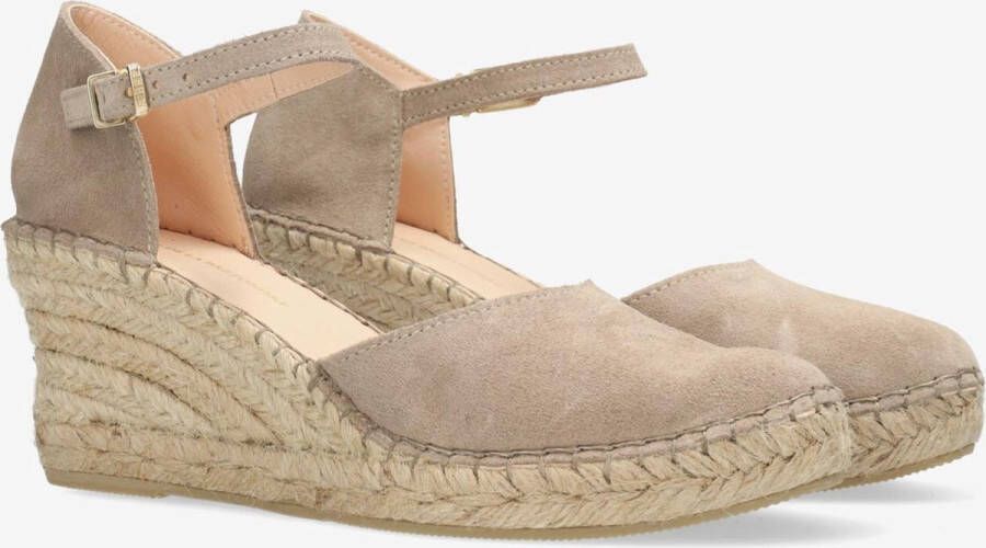 FRED DE LA BRETONIERE Espadrilles Dames 153010267 Maat: 40 Materiaal: Suède Kleur: Taupe