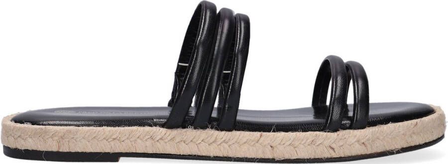 FRED DE LA BRETONIERE Slippers Dames 154010004 Maat: 39 Materiaal: Leer Kleur: Zwart - Foto 2