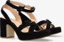 FRED DE LA BRETONIERE Sandalen Dames 163010180 Maat: 39 Materiaal: Suède Kleur: Zwart - Thumbnail 2