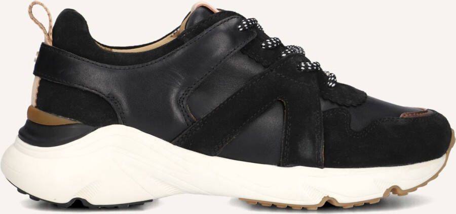 FRED DE LA BRETONIERE Lage Sneakers Dames Bowi Bina Maat: 41 Materiaal: Leer Kleur: Zwart