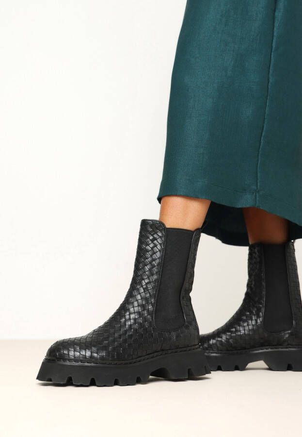 Fred de la Bretoniere Chelsea Boot Romee Zwart Dames Laarzen