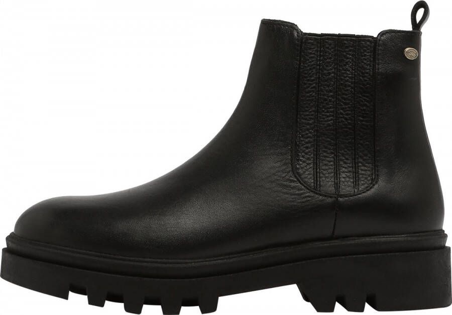 Fred de la Bretoniere Chelsea boot van leer Zwart