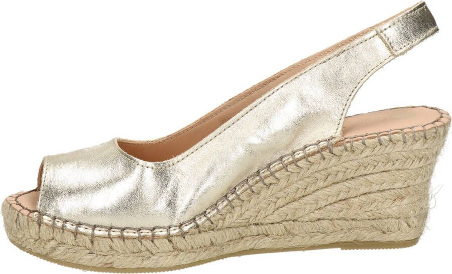 Fred de la Bretoniere 153010285 Espadrilles Met Sleehak Dames Goud