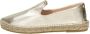 Fred de la Bretoniere dames espadrille Goud - Thumbnail 2