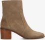 Fred de la Bretoniere Enkellaars Lizza Basy Taupe Dames Laarzen - Thumbnail 2