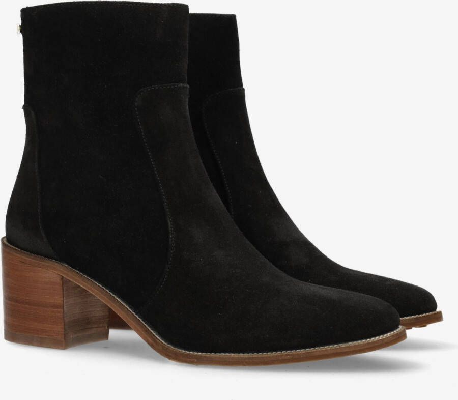 Fred de la Bretoniere Heeled Enkellaarzen Lizza Basy Black Dames Laarzen