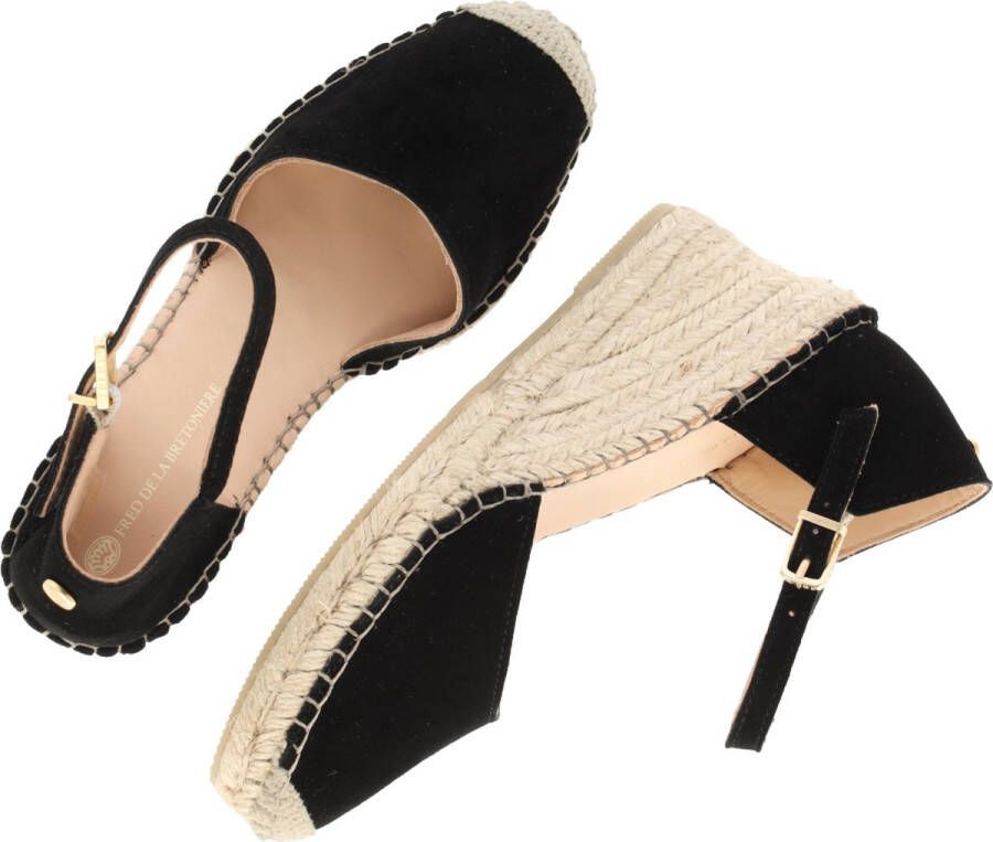 Fred de la Bretoniere Espadrille Clare Kiki Black
