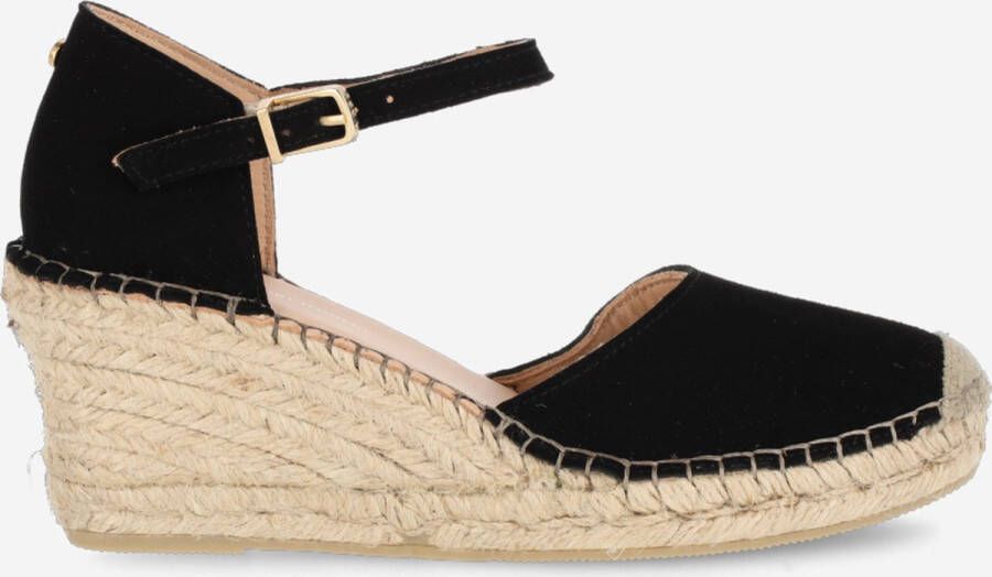 Fred de la Bretoniere Espadrille Clare Kiki Zwart