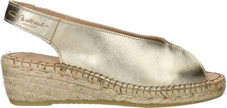 Fred de la bretoniere Espadrille Slingback Jamy Goud