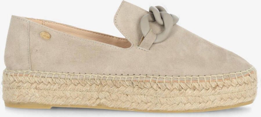 FRED DE LA BRETONIERE Espadrilles Dames June Li Maat: 40 Materiaal: Suède Kleur: Taupe - Foto 3