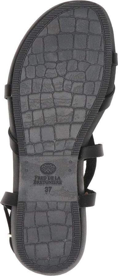Fred de la bretoniere Sandaal leer kurk voetbed zwart - Foto 8