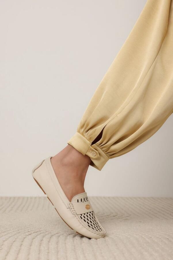 FRED DE LA BRETONIERE Mocassins Dames Billy Perf Maat: 36 Materiaal: Leer Kleur: Beige - Foto 6