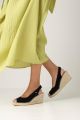 FRED DE LA BRETONIERE Espadrilles Dames Clare Beau Zwart - Zwart