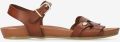 Fred de la Bretoniere Clover Jessy Sandaal Vachetta Cognac - Bruin