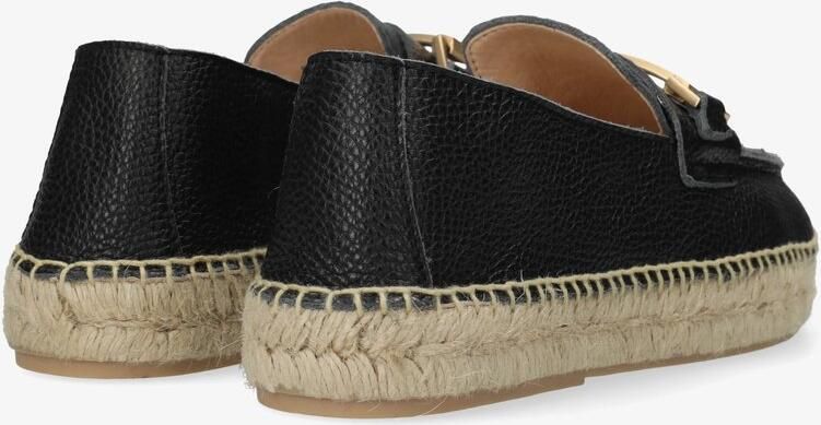 Fred de la Bretoniere Eazia Giorgi Espadrille Leer Zwart