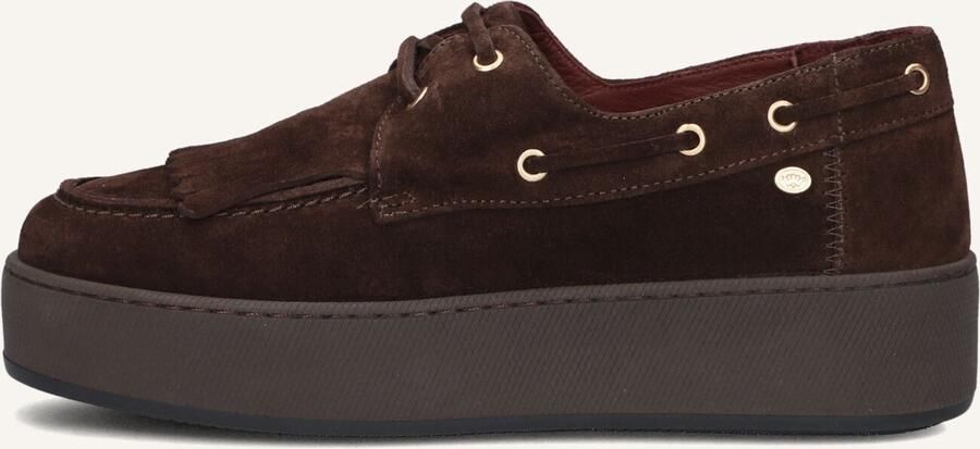 FRED DE LA BRETONIERE Mocassins Dames Edia Indi Suède Bruin - Foto 6