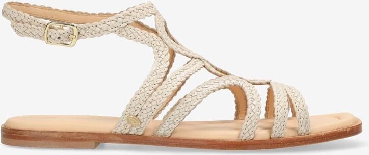 Fred de la Bretoniere Ero Greek Sandaal Gevlochten Leer Beige