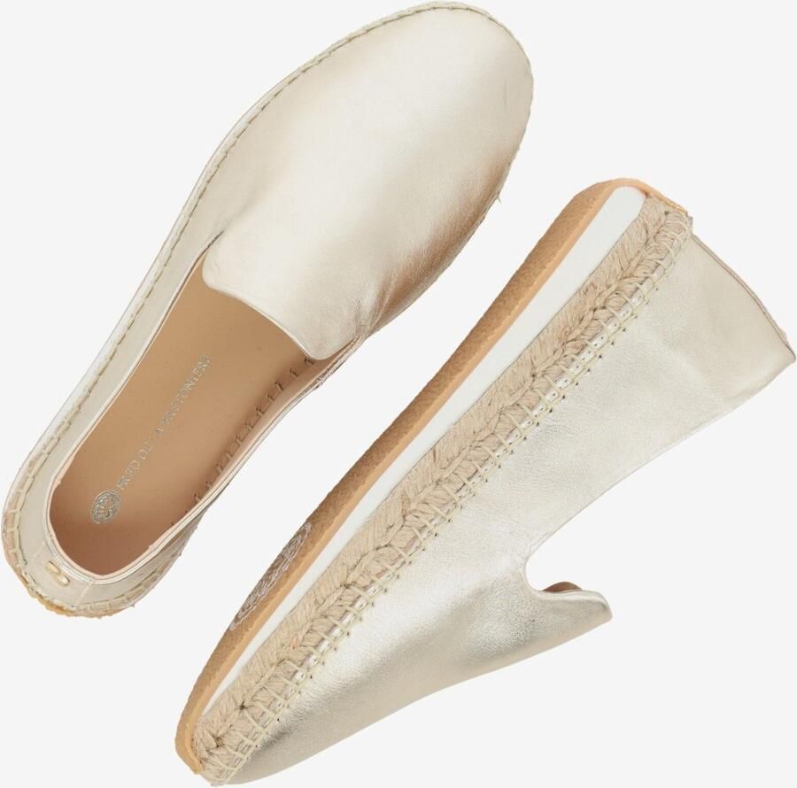 FRED DE LA BRETONIERE Espadrilles Dames 152010243 Leer Goud - Foto 3