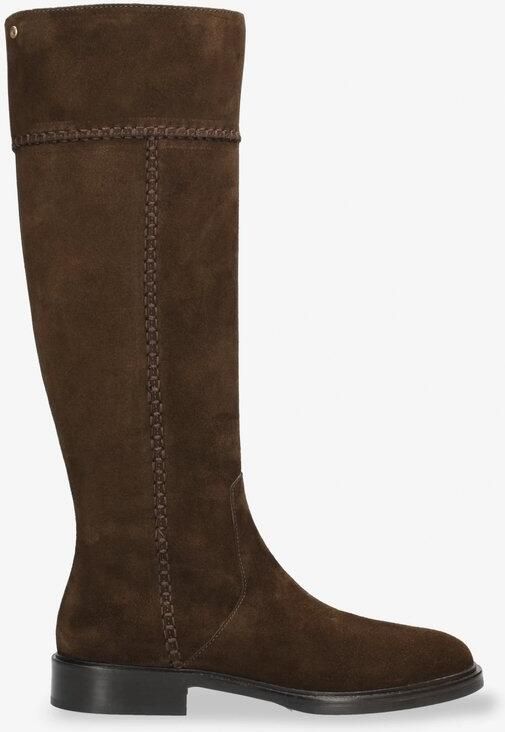 Fred de la Bretoniere EVIO CAMO Hight Boot Suede Dark Brown