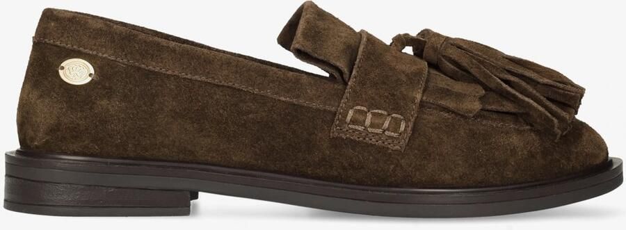 Fred de la Bretoniere FAIRY ELISE Loafer Suede Dark Brown