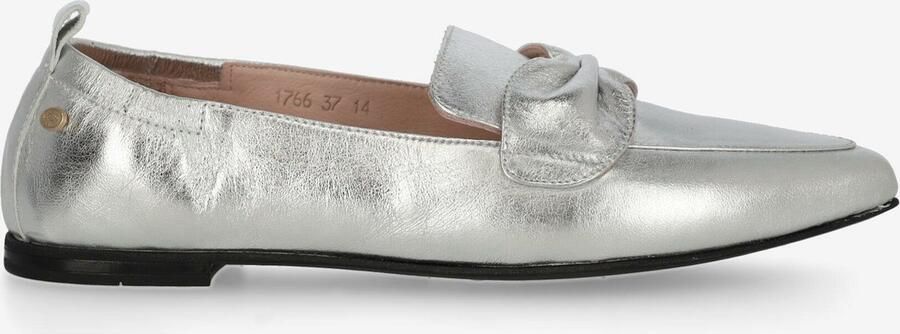Fred de la Bretoniere Fieke Loa Instapper Metallic Zilver