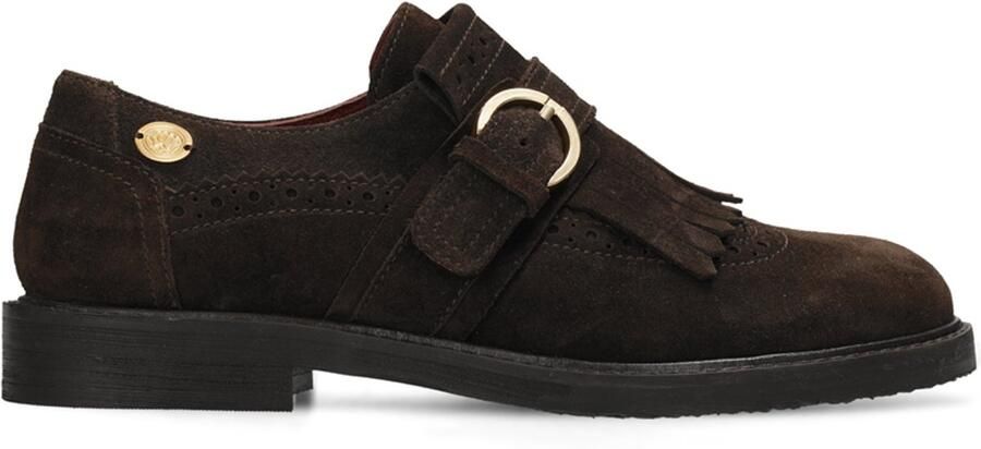 Fred de la Bretoniere FROSH LORI Loafer Suede Dark Brown
